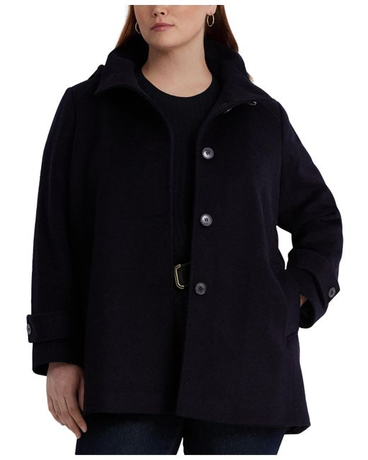 Lauren Ralph Lauren Plus Hooded Walker Coat