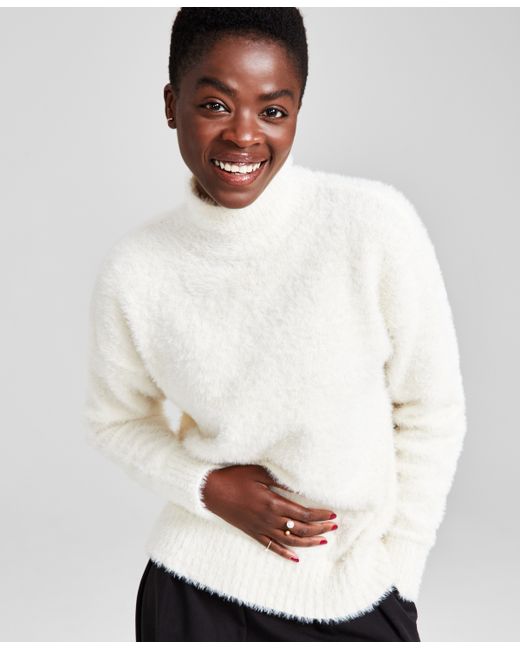 And Now This Mockneck Eyelash Sweater Created for Macy