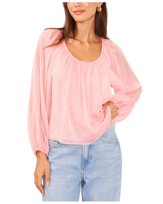 1.State Long-Sleeve Peasant Blouse