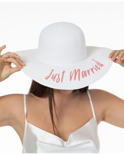 Bellissima Millinery Collection Just Married Floppy Hat