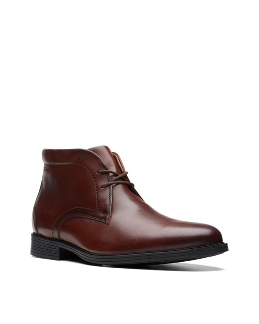 Clarks Collection Whiddon Leather Mid Lace Up Boots