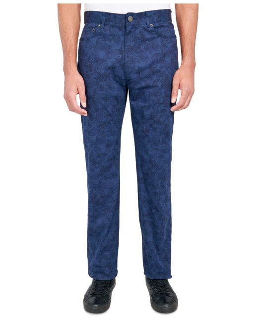 Society Of Threads Regular-Fit Stretch Paisley Pants
