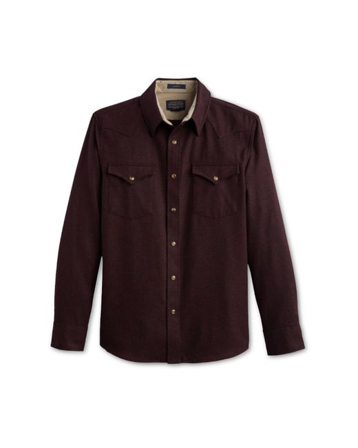 Pendleton Canyon Button-Down Wool Western Shirt