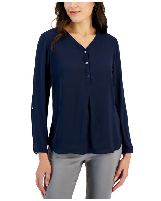 Jm Collection Long Sleeve Utility Top Created for Macy