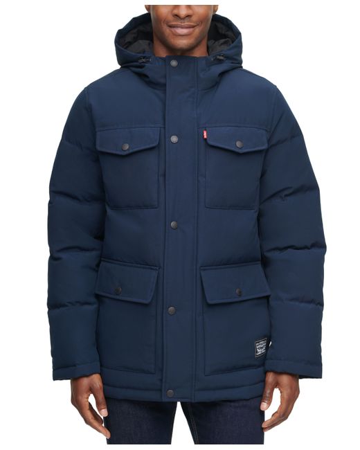 Levi's Quilted Four Pocket Parka Hoody Jacket