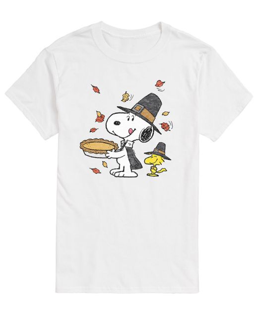 Airwaves Short Sleeve Peanuts Snoopy Pilgrim T-shirt