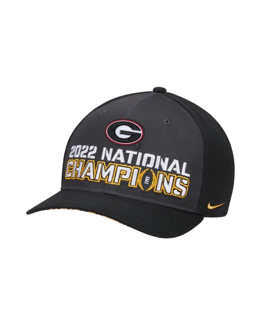 Nike Charcoal Georgia Bulldogs College Football Playoff 2022 National Champions Locker Room CL99 Adjustable Hat
