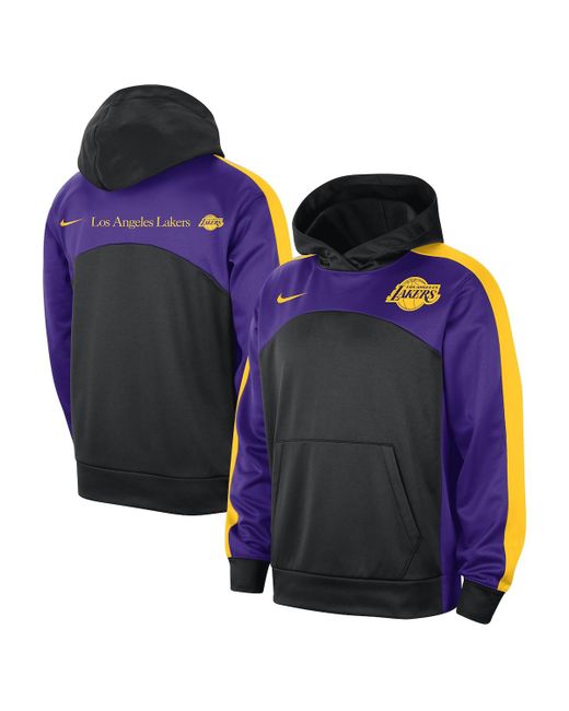 Nike Purple Los Angeles Lakers Authentic Starting Five Force Performance Pullover Hoodie