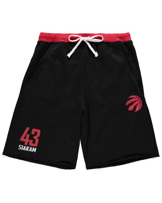 Profile Pascal Siakam Red Toronto Raptors Big and Tall French Terry Name Number Shorts
