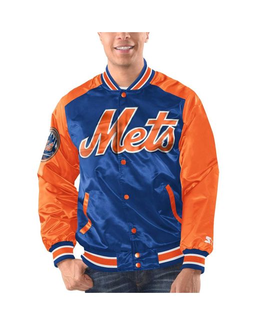 Starter New York Mets Varsity Satin Full-Snap Jacket