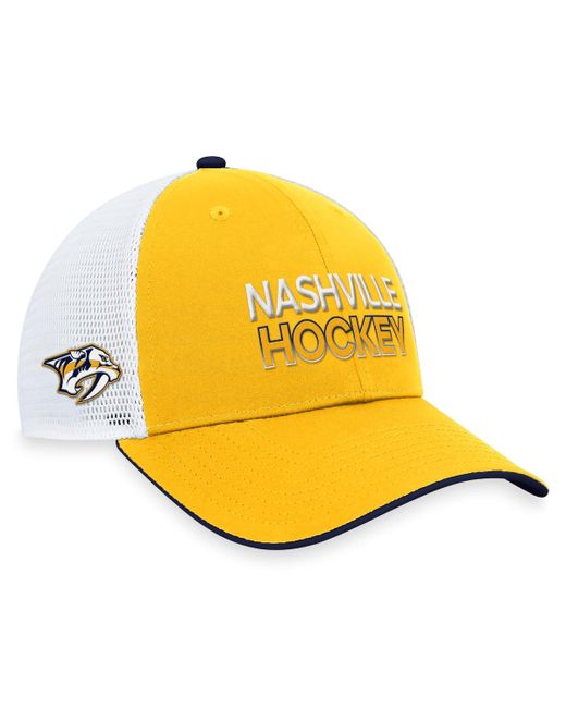 Fanatics Nashville Predators Authentic Pro Rink Trucker Adjustable Hat