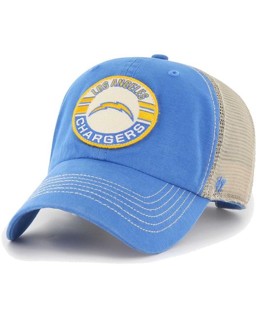 '47 Brand 47 Brand Natural Los Angeles Chargers Notch Trucker Clean Up Adjustable Hat