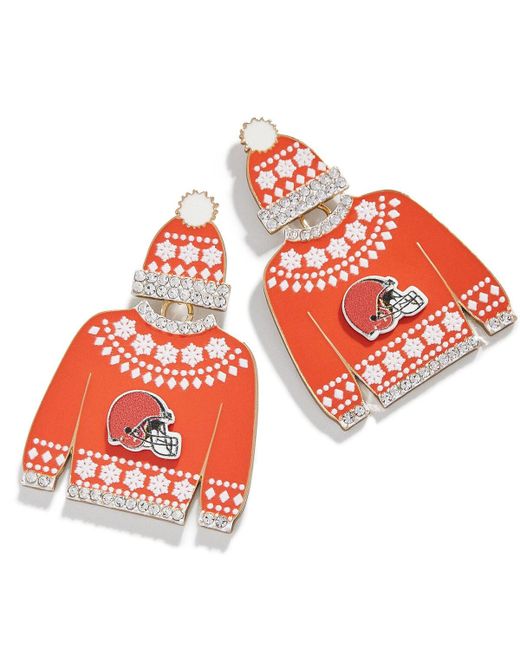 Baublebar Cleveland Browns Sweater Earrings