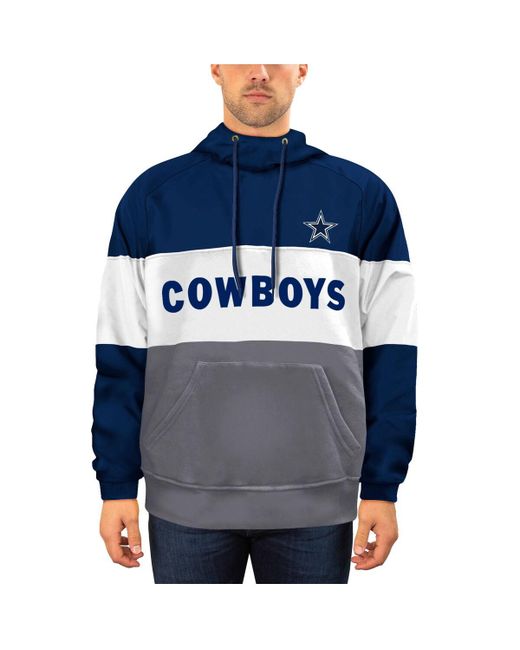 New Era and Gray Dallas Cowboys Big Tall Fleece Star Team Pullover Hoodie