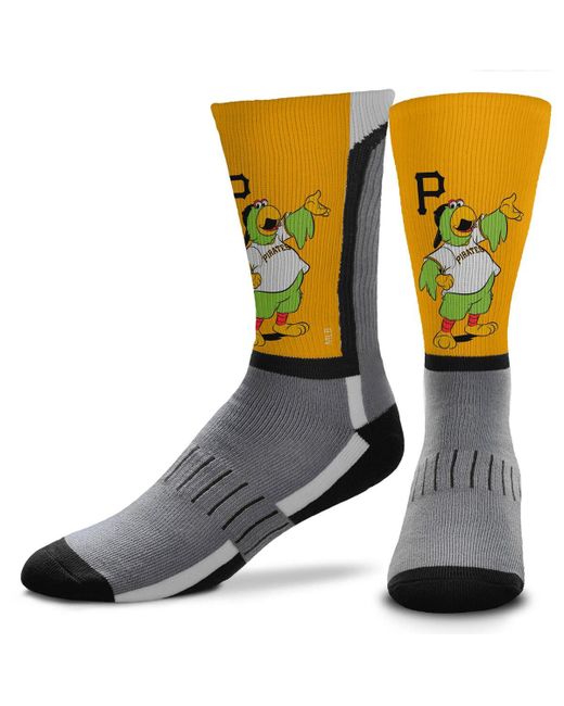 For Bare Feet Pittsburgh Pirates Mascot Snoop V-Curve Crew Socks