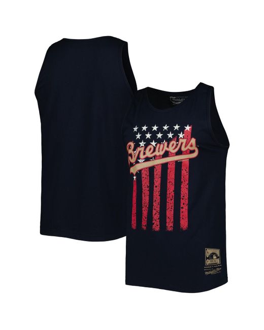 Mitchell & Ness Milwaukee Brewers Cooperstown Collection Stars and Stripes Tank Top