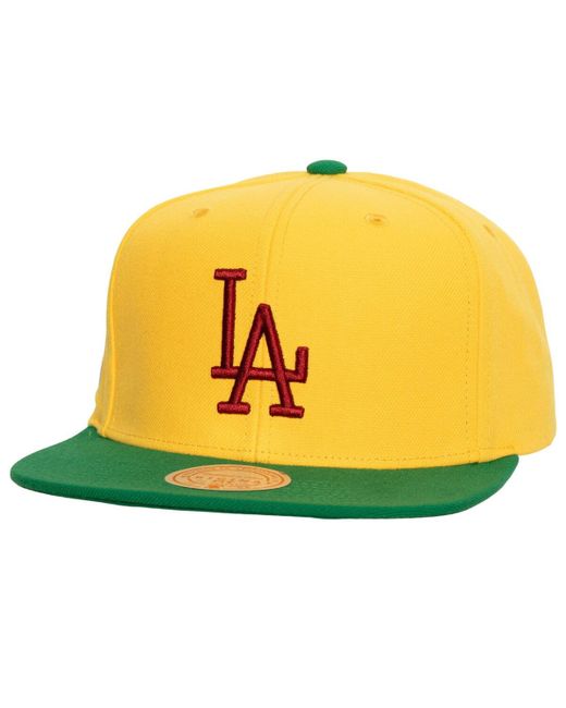 Mitchell & Ness Green Los Angeles Dodgers Hometown Snapback Hat