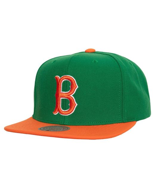 Mitchell & Ness Orange Boston Red Sox Hometown Snapback Hat