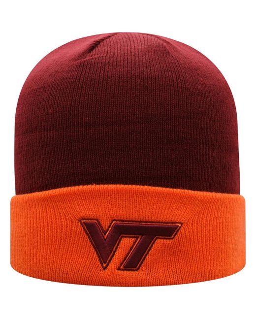 Top Of The World and Virginia Tech Hokies Core 2-Tone Cuffed Knit Hat