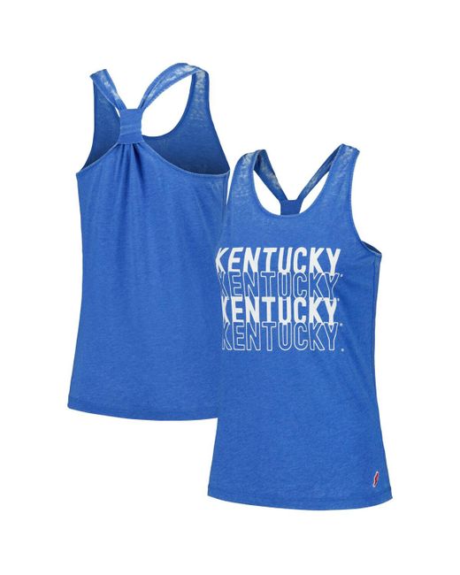 League Collegiate Wear Kentucky Wildcats Stacked Name Racerback Tank Top