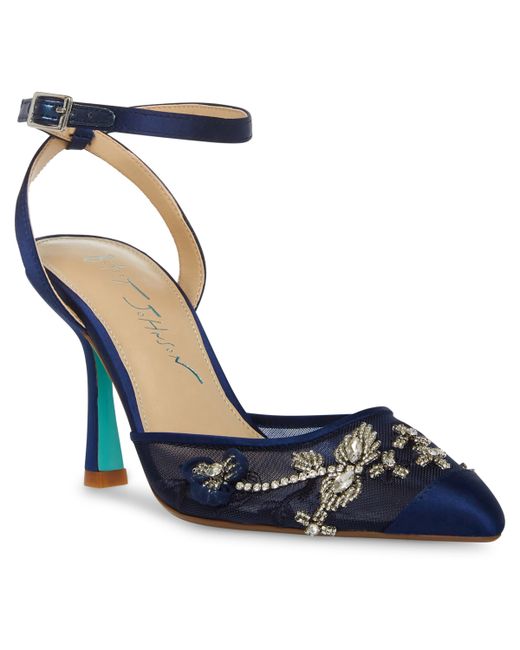 Betsey Johnson Micki Embroidered Evening Pumps