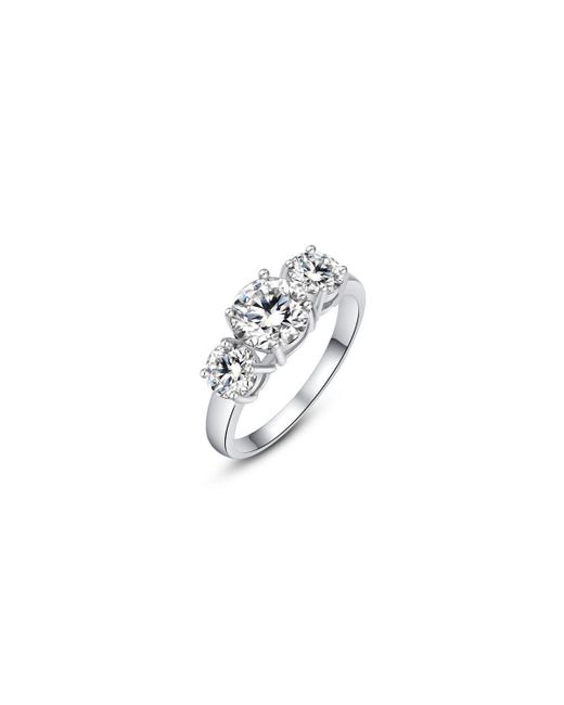 Hollywood Sensation Three Stone Cubic Zirconia Ring for