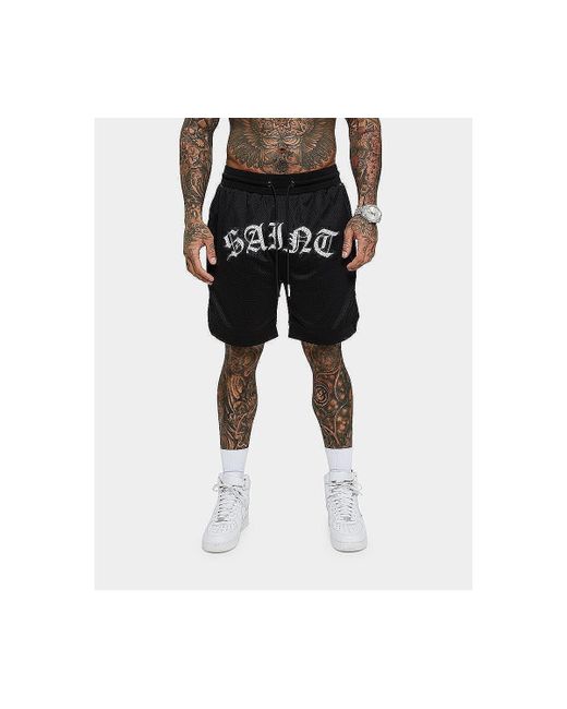 Saint Morta Day Of The Dead Basketball Shorts white