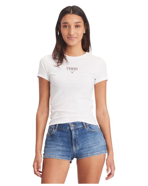 Tommy Jeans Slim-Fit Essential Logo Graphic T-Shirt
