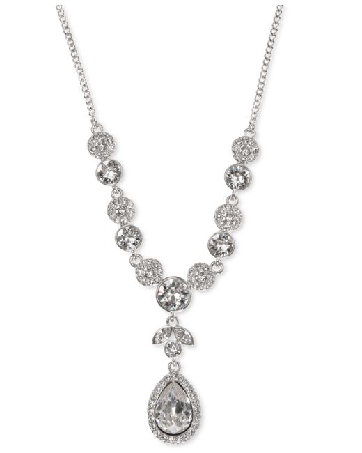 Givenchy Multi-Crystal Y-Neck Necklace