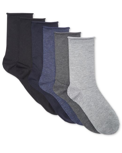 Lauren Ralph Lauren 6 Pack Roll-Top Trouser Socks