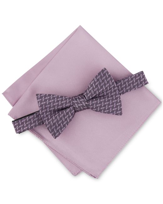 Alfani Millbrook Bow Tie Pocket Square Set Created for