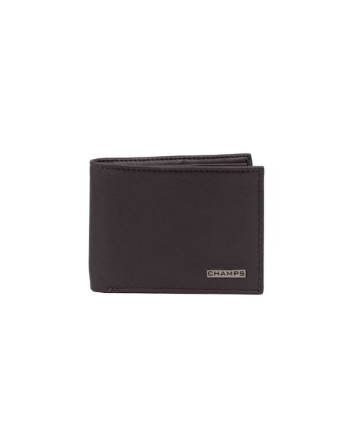 Champs Leather Rfid Bi-Fold Wallet Gift Box