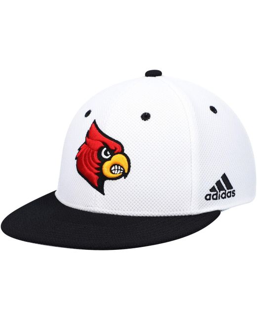 Adidas Black Louisville Cardinals On-Field Baseball Fitted Hat