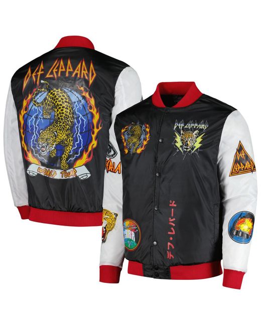 Reason and Def Leppard Bomber Full-Snap Jacket