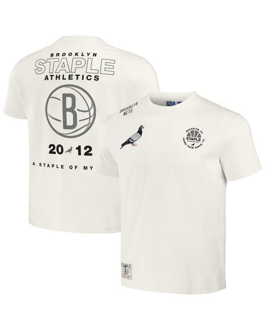 Staple Nba x Distressed Brooklyn Nets Home Team T-shirt
