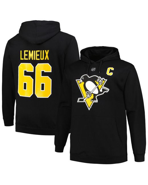 Profile Mario Lemieux Pittsburgh Penguins Big and Tall Name Number Pullover Hoodie