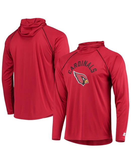 Starter Arizona Cardinals Raglan Long Sleeve Hoodie T-shirt