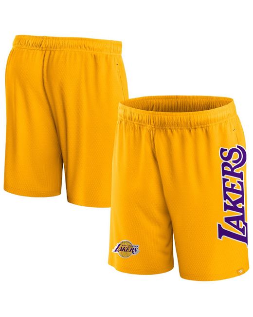 Fanatics Los Angeles Lakers Post Up Mesh Shorts