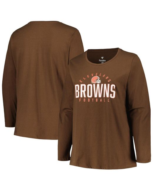 Fanatics Cleveland Browns Plus Foiled Play Long Sleeve T-shirt