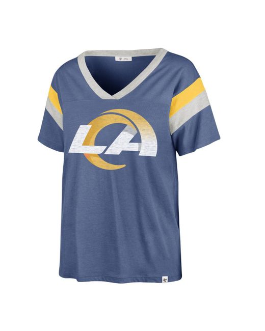 '47 Brand 47 Brand Distressed Los Angeles Rams Phoenix V-Neck T-shirt
