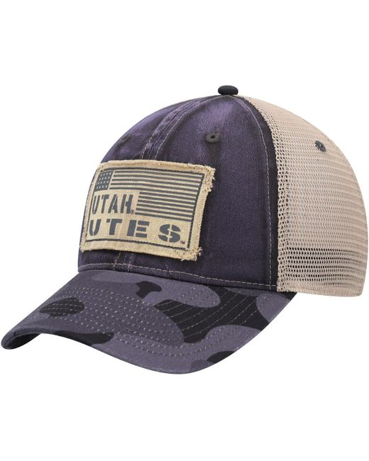 Colosseum Utah Utes Oht Military-Inspired Appreciation United Trucker Snapback Hat