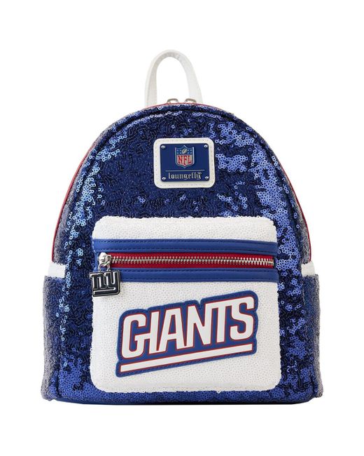 Loungefly and New York Giants Sequin Mini Backpack