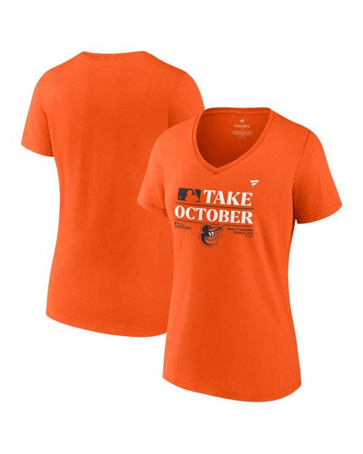 Fanatics Baltimore Orioles 2023 Postseason Locker Room V-Neck T-shirt