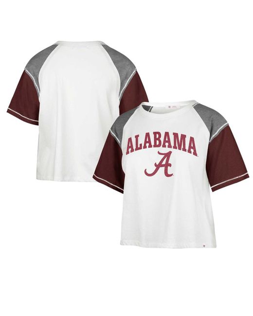 '47 Brand 47 Brand Distressed Alabama Crimson Tide Serenity Gia Cropped T-shirt