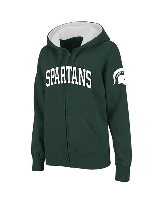 Colosseum Michigan State Spartans Arched Name Full-Zip Hoodie