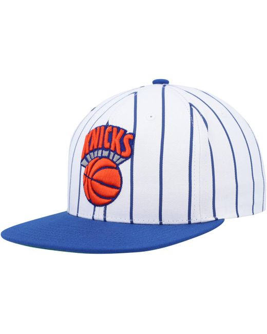 Mitchell & Ness New York Knicks Hardwood Classics Pinstripe Snapback Hat