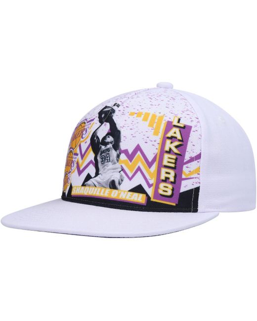 Mitchell & Ness Shaquille ONeal Los Angeles Lakers Hardwood Classics 90s Playa Deadstock Snapback Hat
