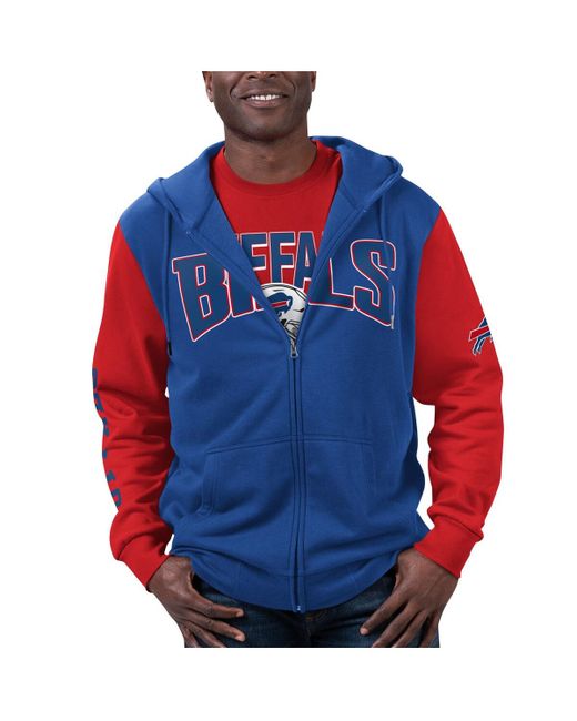 G-iii Sports By Carl Banks Buffalo Bills T-shirt and Full-Zip Hoodie Combo Set