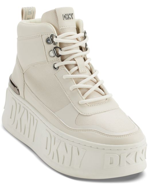 Dkny Layne Lace-Up High-Top Platform Sneakers
