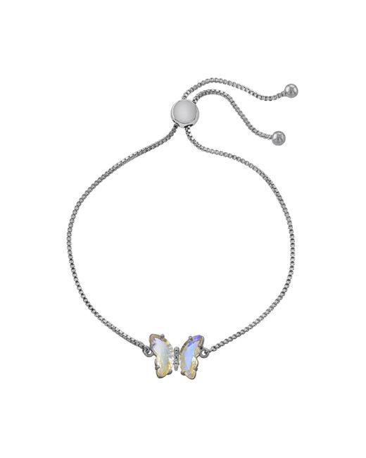 Macy's Crystal Butterfly Bolo Adjustable Bracelet